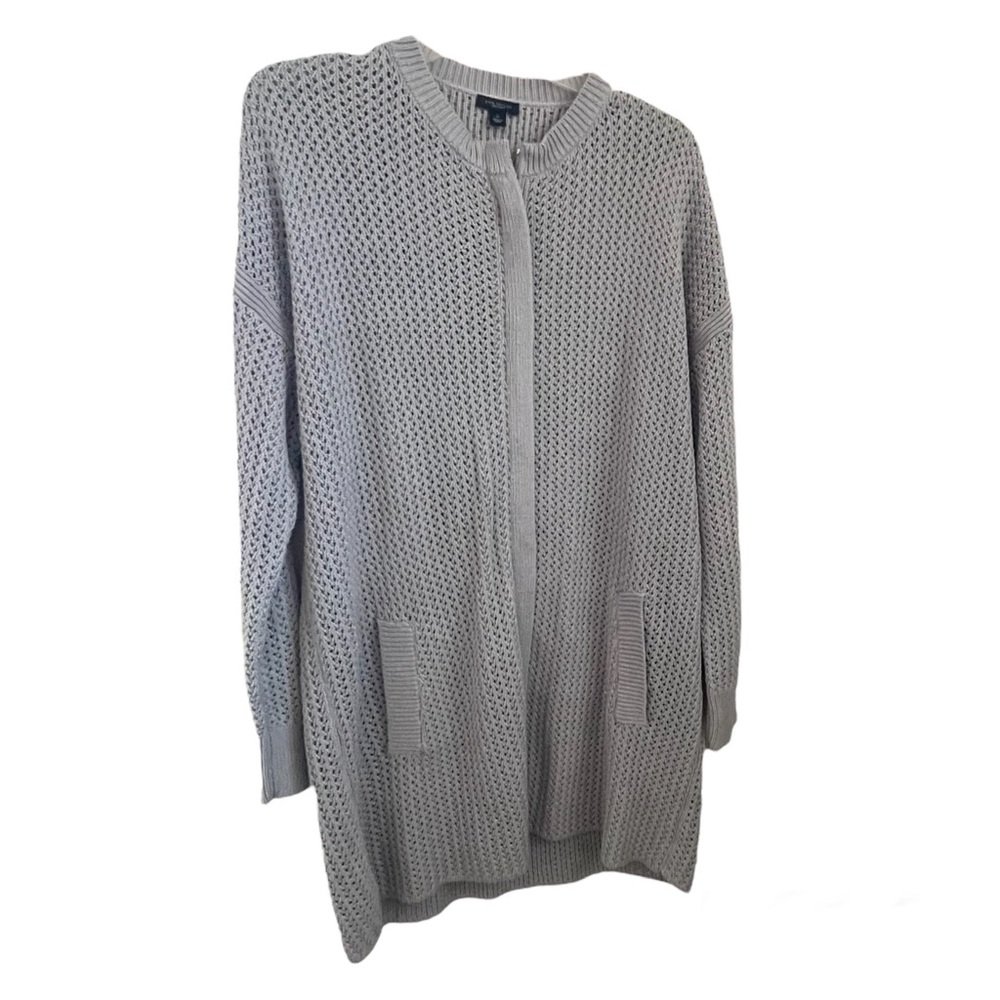 Ann Taylor Factory Long Zippered Gray - XL